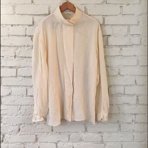 100% Silk Tahari Blouse Top